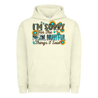 Pigment Pistachio i'm sorry for the mean hurtful things i said Urban Hoodie - Zillion Design Studio