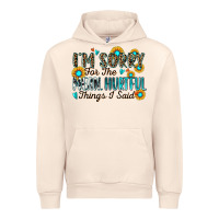 Sandshell i'm sorry for the mean hurtful things i said Urban Hoodie - Zillion Design Studio