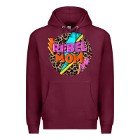 Burgundy rebel mom Premium Hoodie - Zillion Design Studio