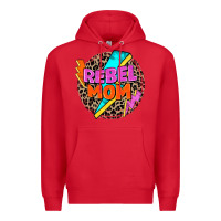 Red rebel mom Premium Hoodie - Zillion Design Studio