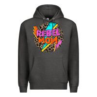 Charcoal Heather rebel mom Premium Hoodie - Zillion Design Studio