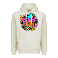 Oatmeal Heather rebel mom Premium Hoodie - Zillion Design Studio