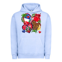 Pigment Grape Ice dominican republic  hearts Urban Hoodie - texasbilliewilder