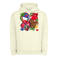 Pigment Pistachio dominican republic  hearts Urban Hoodie - texasbilliewilder