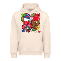 Sandshell dominican republic  hearts Urban Hoodie - texasbilliewilder