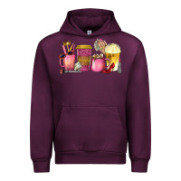 Mauve Wine boss lady coffee cups with money Urban Hoodie - texasbilliewilder
