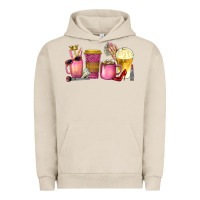 Pigment French Oak boss lady coffee cups with money Urban Hoodie - texasbilliewilder