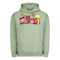 Pigment Oil Green boss lady coffee cups with money Urban Hoodie - texasbilliewilder