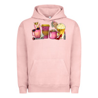 Pigment Salmon boss lady coffee cups with money Urban Hoodie - texasbilliewilder