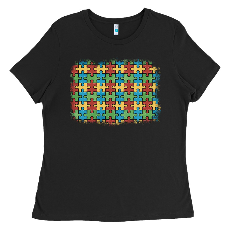 Autism Awareness Background Ladies Tee by Artiststas | Teevron