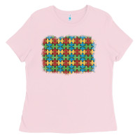 Bubblegum Pink autism awareness background Ladies Tee - Artiststas