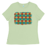 Matcha autism awareness background Ladies Tee - Artiststas