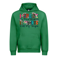 Emerald i speak my mind because it hurts to bite my tongue Urban Hoodie - Zillion Design Studio