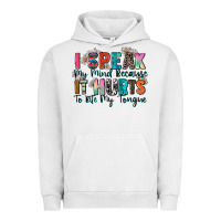 Pigment Lunar Rock i speak my mind because it hurts to bite my tongue Urban Hoodie - Zillion Design Studio