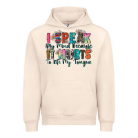 Sandshell i speak my mind because it hurts to bite my tongue Urban Hoodie - Zillion Design Studio