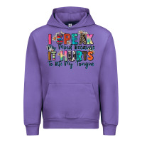 Tulip i speak my mind because it hurts to bite my tongue Urban Hoodie - Zillion Design Studio