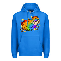 True Royal rainbow sheep with star Premium Hoodie - texasbilliewilder