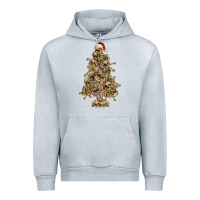 Heather Grey Skeleton Christmas Tree Urban Hoodie - RanaPortraitStore