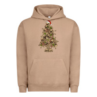 Pigment Burro Skeleton Christmas Tree Urban Hoodie - RanaPortraitStore