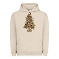 Pigment French Oak Skeleton Christmas Tree Urban Hoodie - RanaPortraitStore