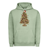 Pigment Oil Green Skeleton Christmas Tree Urban Hoodie - RanaPortraitStore