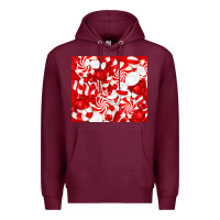 Burgundy christmas candies Premium Hoodie - RanaPortraitStore