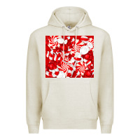 Oatmeal Heather christmas candies Premium Hoodie - RanaPortraitStore