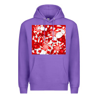 Purple christmas candies Premium Hoodie - RanaPortraitStore