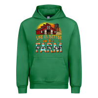 Emerald life is better on the farm with barn Urban Hoodie - texasbilliewilder