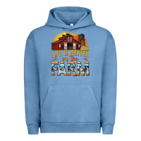 Pigment Pebble Blue life is better on the farm with barn Urban Hoodie - texasbilliewilder