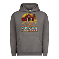 Pigment Tornado life is better on the farm with barn Urban Hoodie - texasbilliewilder