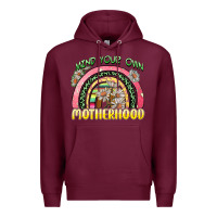 Burgundy mind your own motherhood Premium Hoodie - Zillion Design Studio