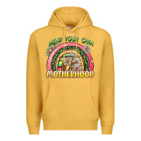 Mustard mind your own motherhood Premium Hoodie - Zillion Design Studio