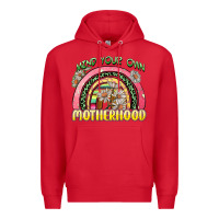 Red mind your own motherhood Premium Hoodie - Zillion Design Studio