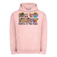 Pigment Salmon don't stop believin' hold on to that feeling Urban Hoodie - Zillion Design Studio