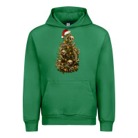 Emerald Skeleton merry christmas tree Urban Hoodie - RanaPortraitStore
