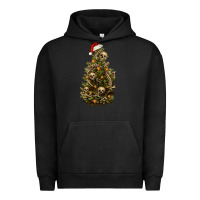 Pigment Black Skeleton merry christmas tree Urban Hoodie - RanaPortraitStore