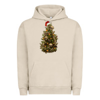 Pigment French Oak Skeleton merry christmas tree Urban Hoodie - RanaPortraitStore