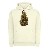 Pigment Pistachio Skeleton merry christmas tree Urban Hoodie - RanaPortraitStore