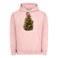 Pigment Salmon Skeleton merry christmas tree Urban Hoodie - RanaPortraitStore