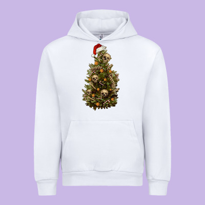 Urban Hoodie Skeleton merry christmas tree