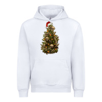 White Skeleton merry christmas tree Urban Hoodie - RanaPortraitStore