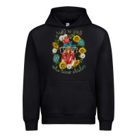 Black just a girl who loves chicken with sunflowers and gemstone Urban Hoodie - texasbilliewilder