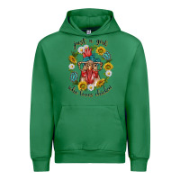 Emerald just a girl who loves chicken with sunflowers and gemstone Urban Hoodie - texasbilliewilder