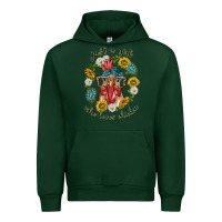 Forest Green just a girl who loves chicken with sunflowers and gemstone Urban Hoodie - texasbilliewilder