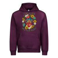 Mauve Wine just a girl who loves chicken with sunflowers and gemstone Urban Hoodie - texasbilliewilder
