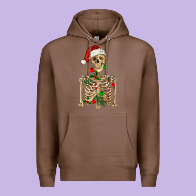 Christmas Skeleton Premium Hoodie Designed By Ranaportraitstore