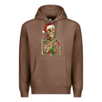 Chestnut Christmas Skeleton Premium Hoodie - RanaPortraitStore