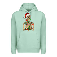 Seafoam Christmas Skeleton Premium Hoodie - RanaPortraitStore