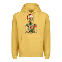 Antique Gold Christmas Skeleton Premium Hoodie - RanaPortraitStore